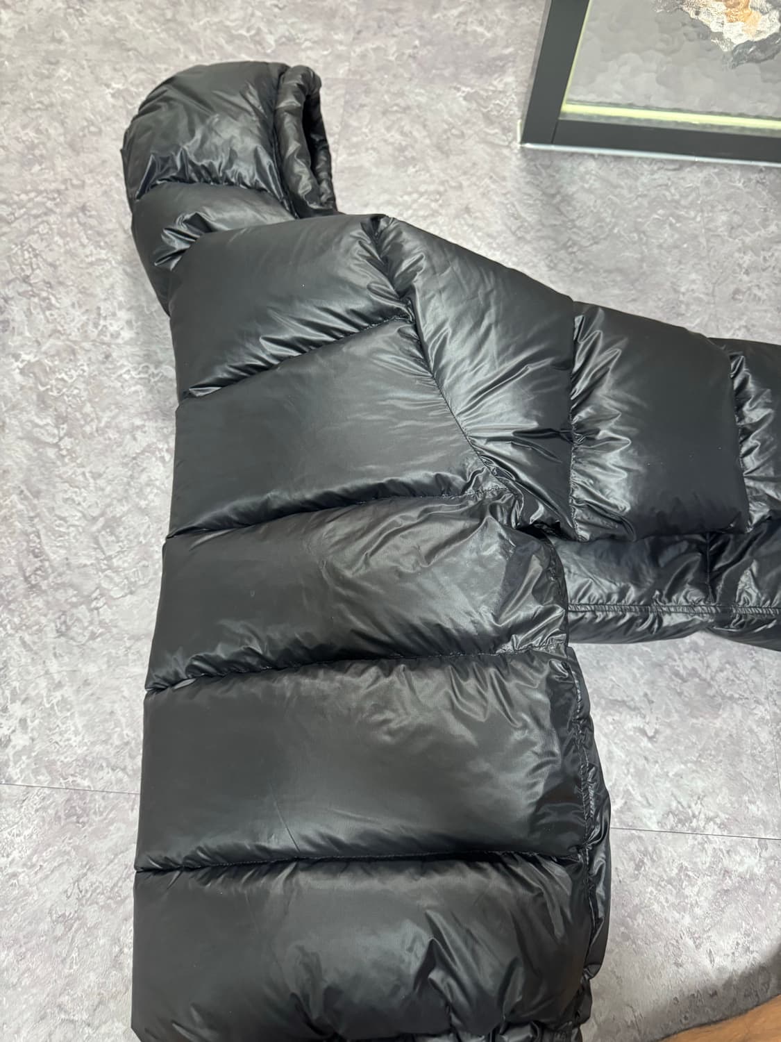 스투시 다운 파카 마이크로 립스탑 팬텀 블랙 L 상품이미지6