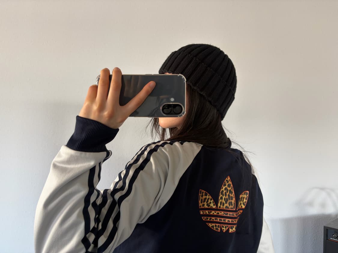 [M]아디다스 레오파드 홍지윤 트레포일 트랙탑 져지 상품이미지2