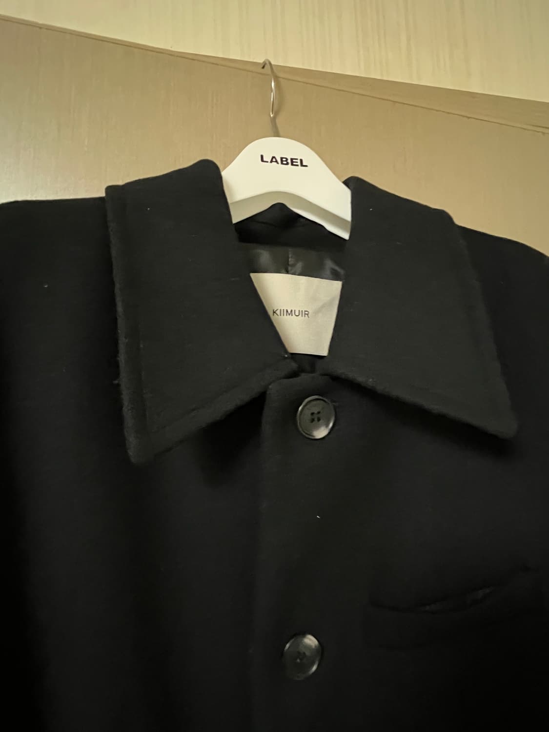 키뮤어 [WOOL 80] 울리치 대디핏 맥코트_블랙 상품이미지2