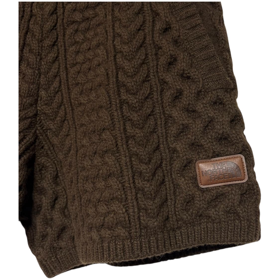 3658 노스페이스 브라운 꽈베기 니트 반바지 상품이미지2