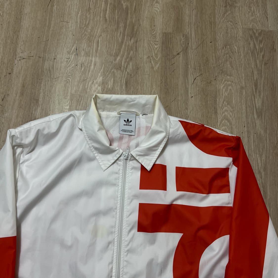 아디다스 빅로고 오렌지 바람막이 코치자켓 3XL  상품이미지2