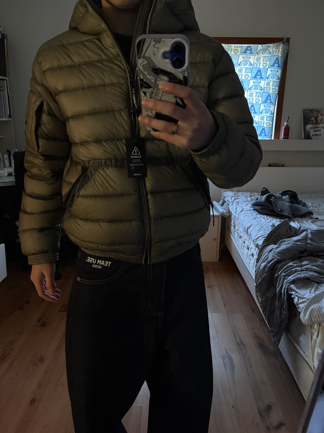 Cp컴퍼니 디디쉘 경량패딩 키즈 12y 카키 상품이미지2