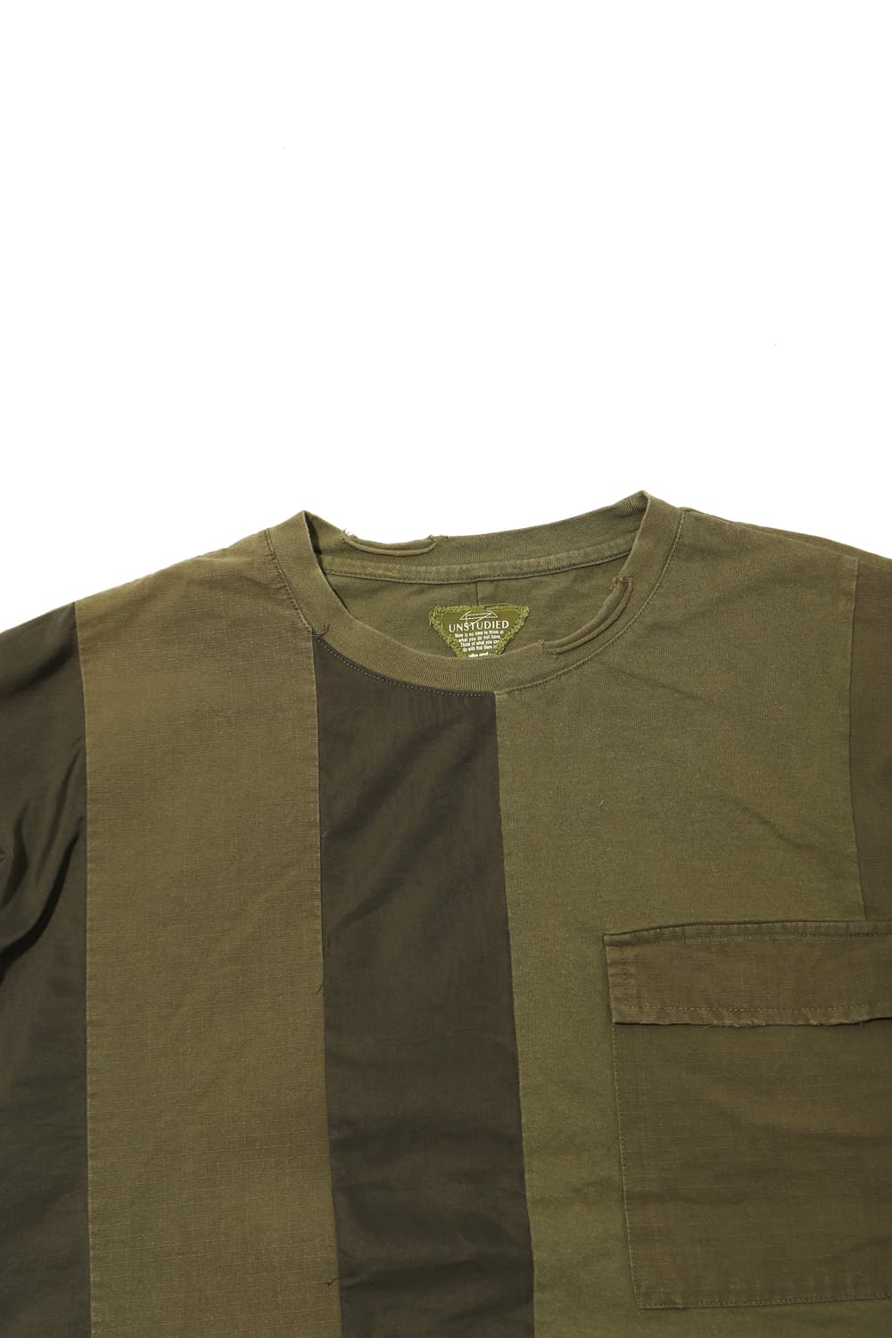 UNSTUIDIED 패치워크 배색 티셔츠 size M 상품이미지2