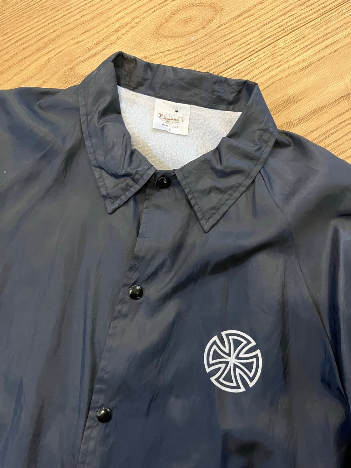 빈티지 인디펜던트 트럭 코치자켓 블랙 상품이미지3