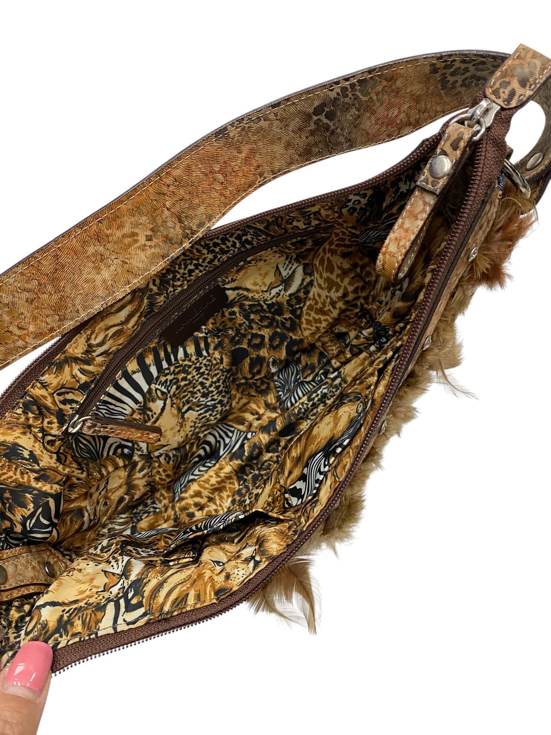 kamehae 빈티지 y2k 깃털 오리엔탈 호보백 상품이미지3