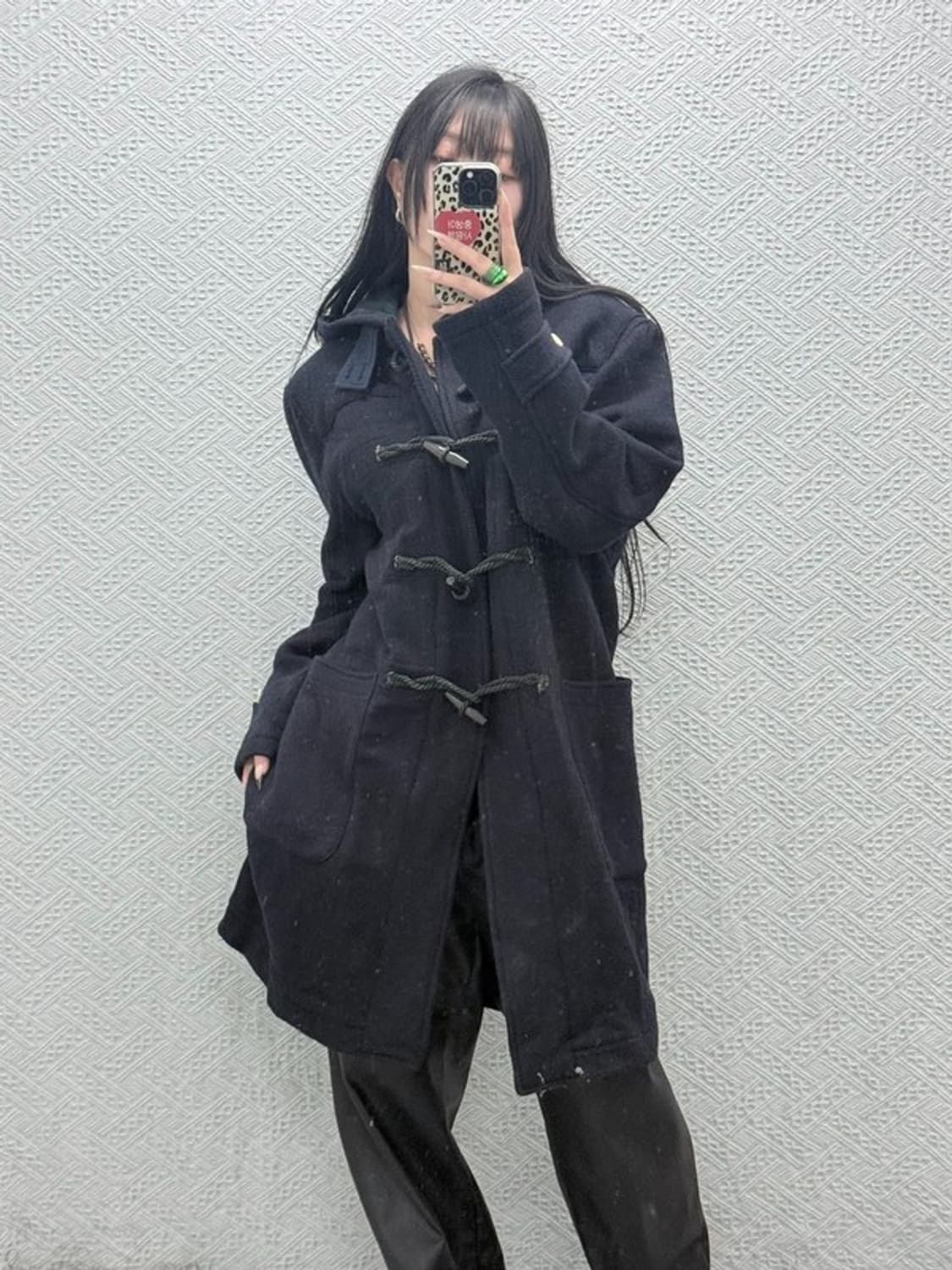 폴로 랄프로렌 폭닥 캐주얼 모직 더플 떡볶이 코트 M C08498 상품이미지2