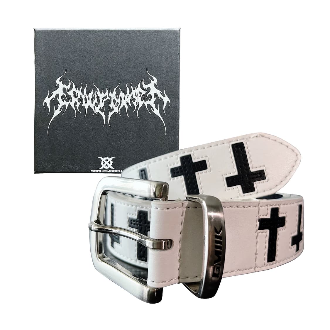 Midnight Cross Leather Belt 상품이미지5