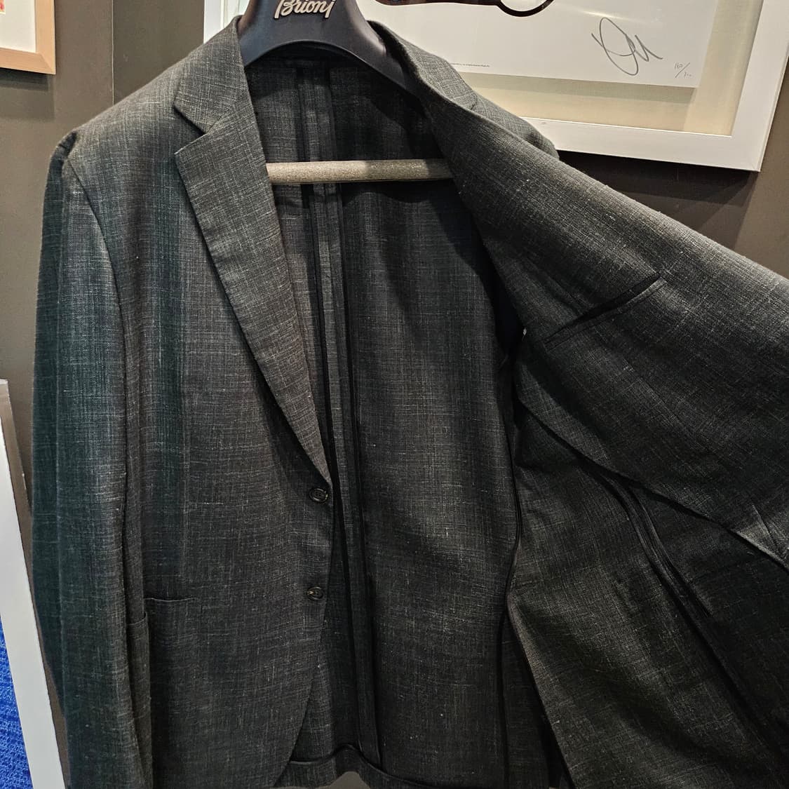 브리오니 린넨 한정 정장 블레이저 자켓 상품이미지4