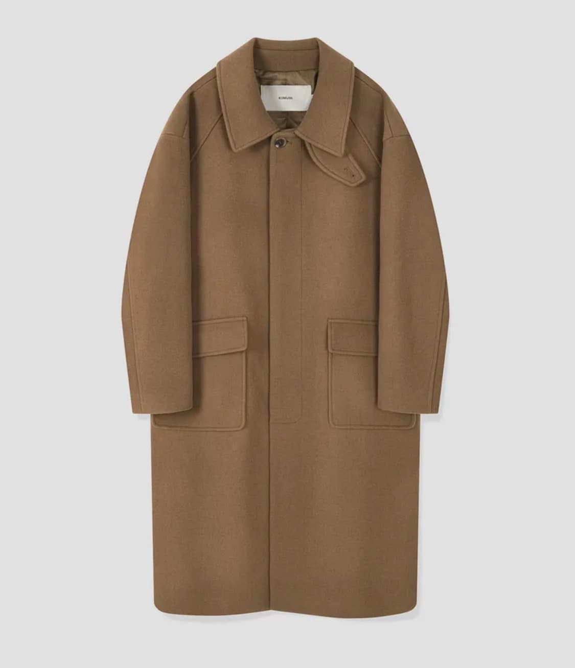 키뮤어 세미오버 발마칸 코트 M 브라운 상품이미지1