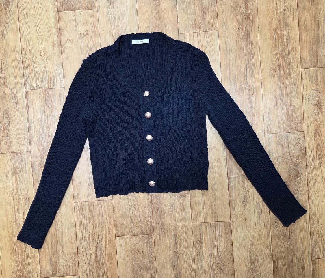 러브민(LVM) 금장버튼 가디건 55-66 상품이미지1
