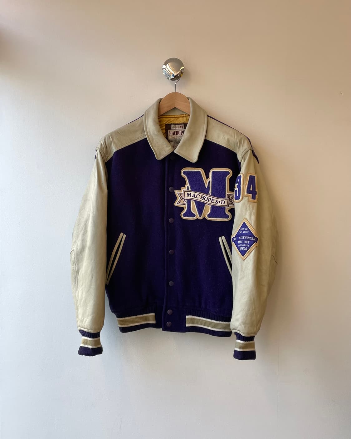 90‘s Machope Wool & Leather varsity jkt 상품이미지2