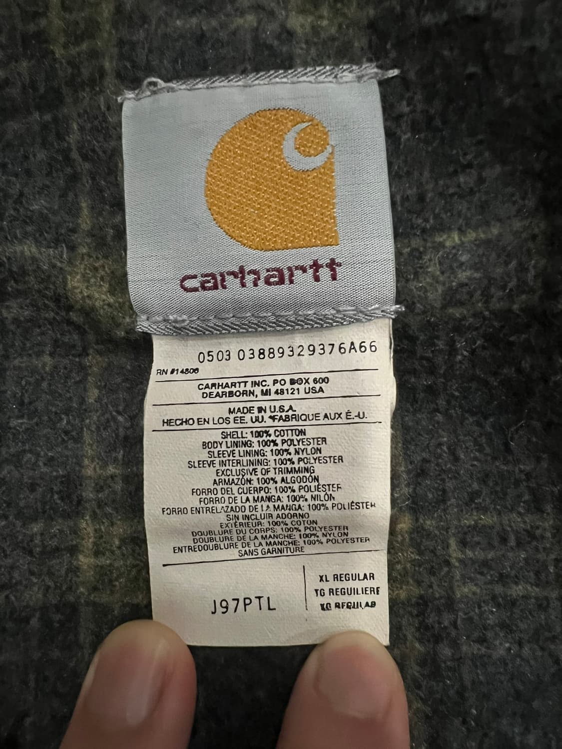 (XL) 칼하트 디트로이트 자켓 J97 PTL 패트롤 상품이미지4