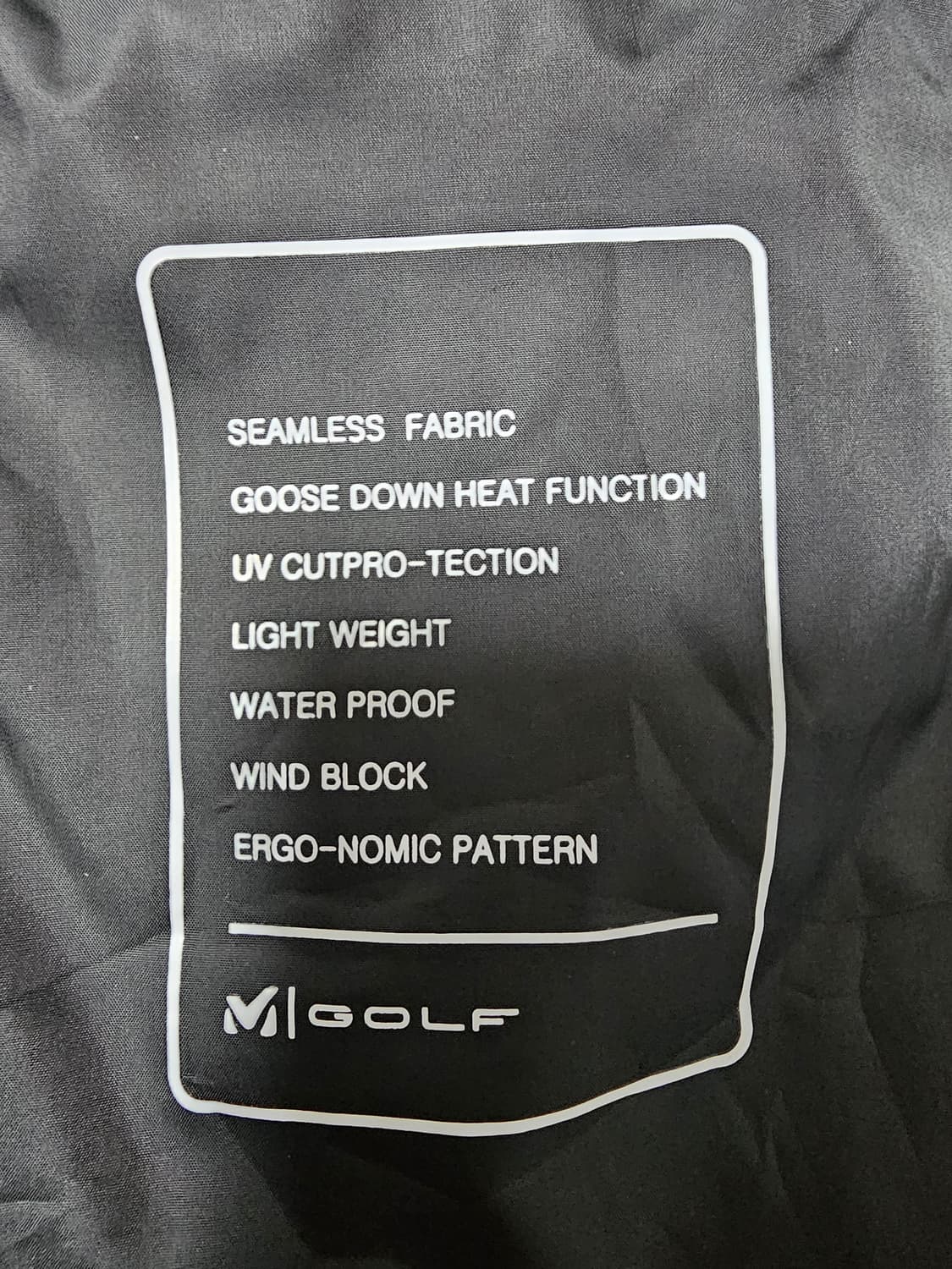 밀레골프 구스다운 경량패딩 L(100) 상품이미지5