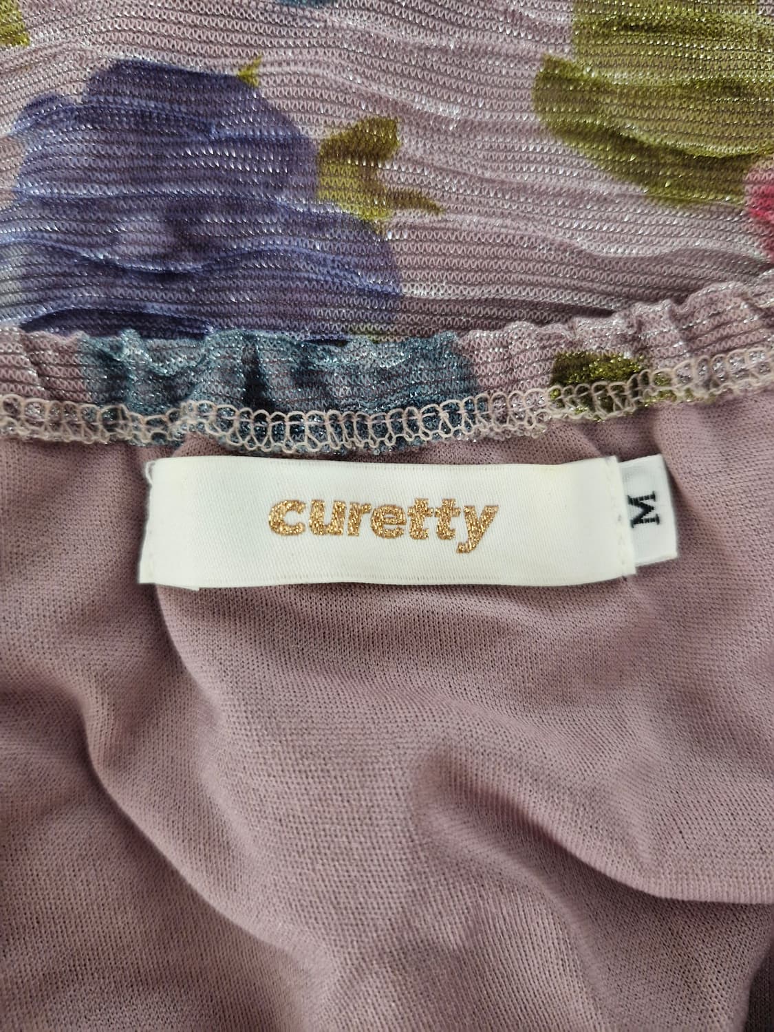 큐리티(CURETTY)플라워 셔링 원피스 상품이미지6