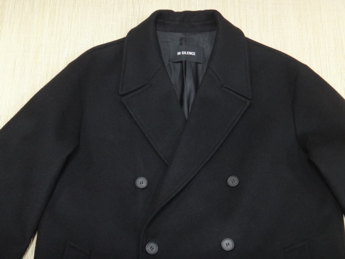 (L) 인사일런스 울 캐시미어 더블 롱코트 블랙 상품이미지3