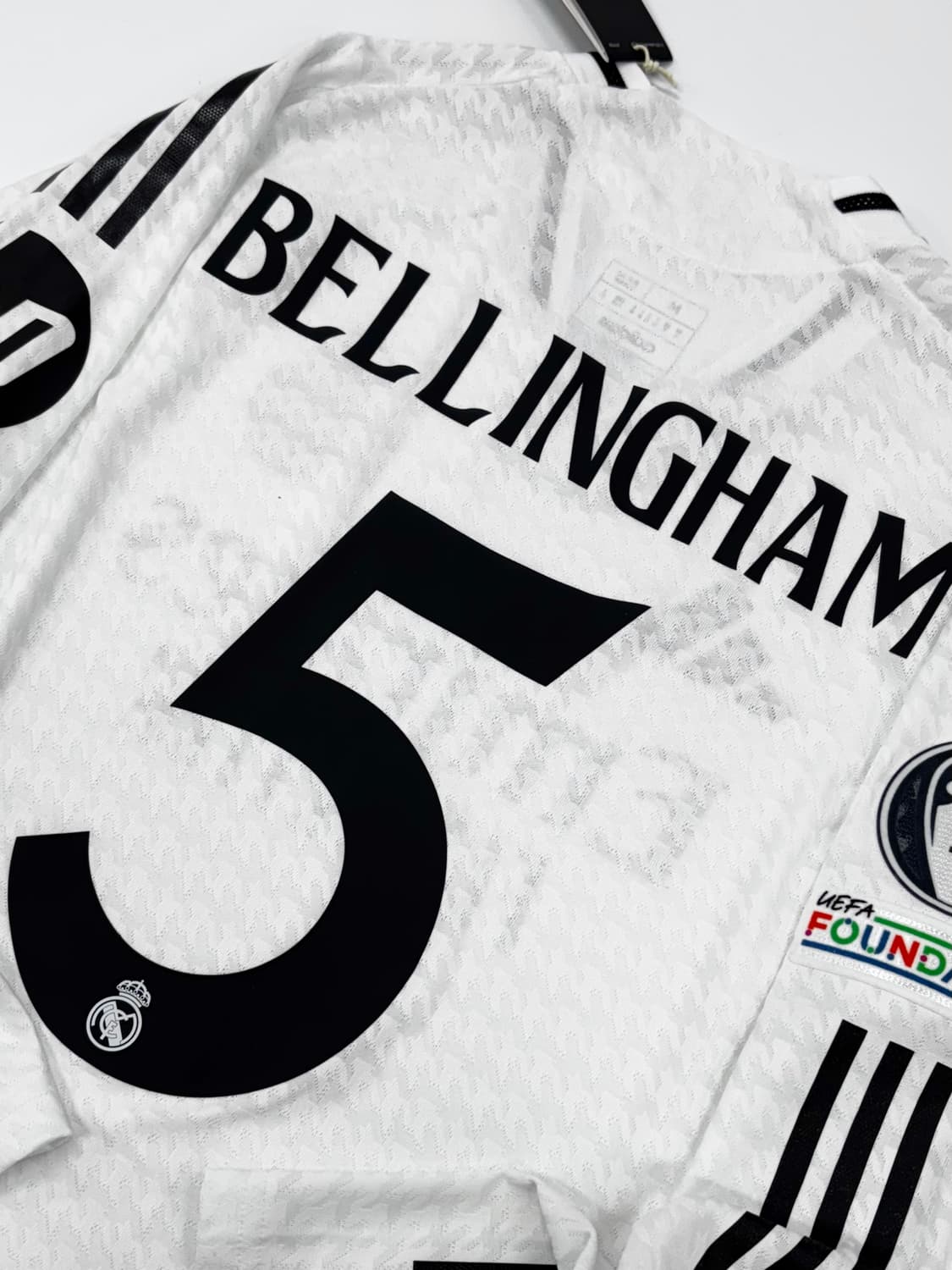 아디다스 24 25 레알 마드리드 홈 어센틱 긴팔 벨링엄 유니폼 상품이미지5