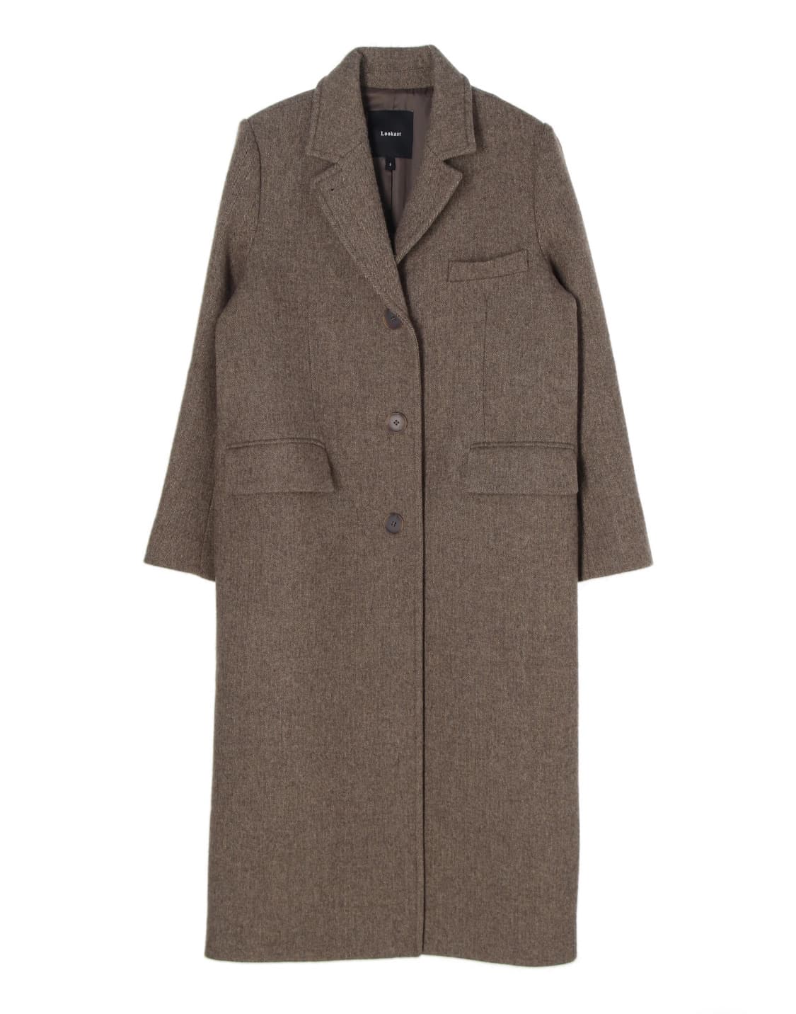 룩캐스트 해링본 울코트 상품이미지1