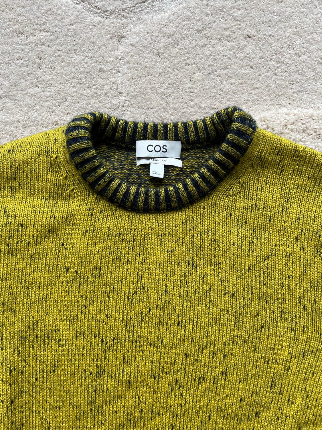 코스 투톤 리브 크루넥 니트 (100–105) 상품이미지5