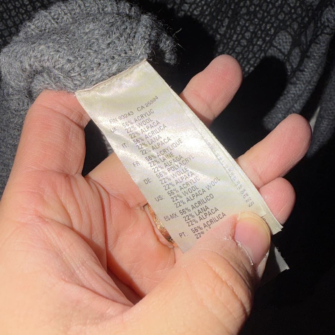 디젤 남녀공용 디테일 두툼 니트 M (남성 95, 여성 77정도) 상품이미지10