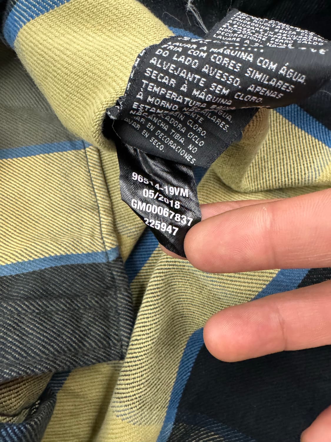 3XL)할리데이비슨 빈티지 후면 러버 프린팅 플란넬 체크 긴팔셔츠 상품이미지5