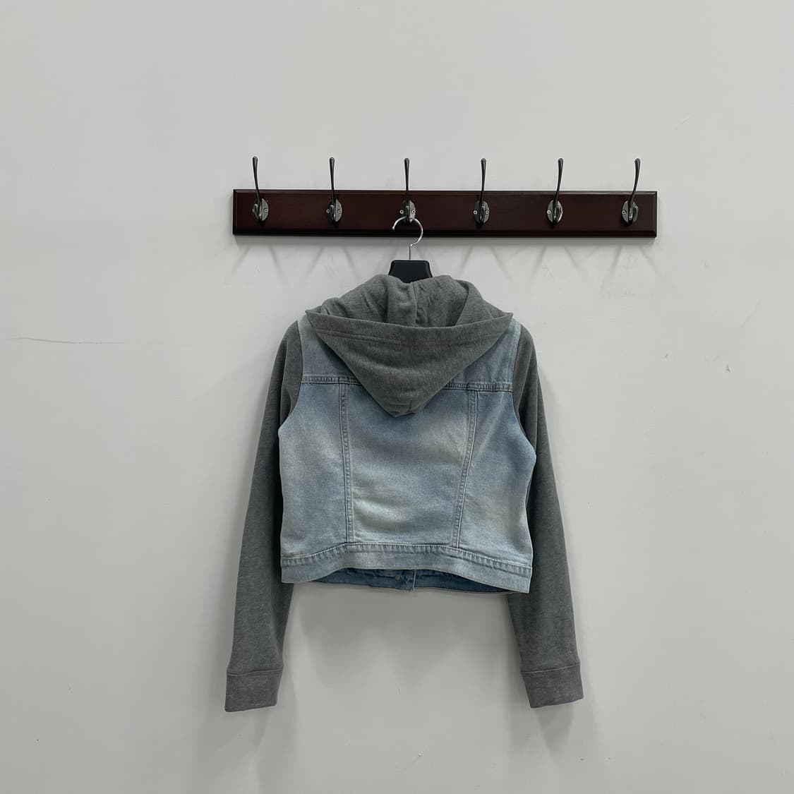 홀리스터 후드 데님 크롭 자켓 상품이미지2