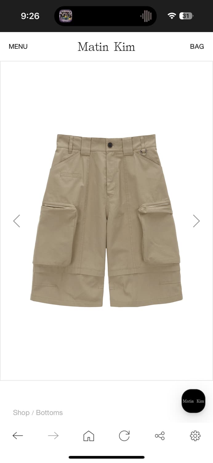 Matin Kim cargo bermuda pants 상품이미지1