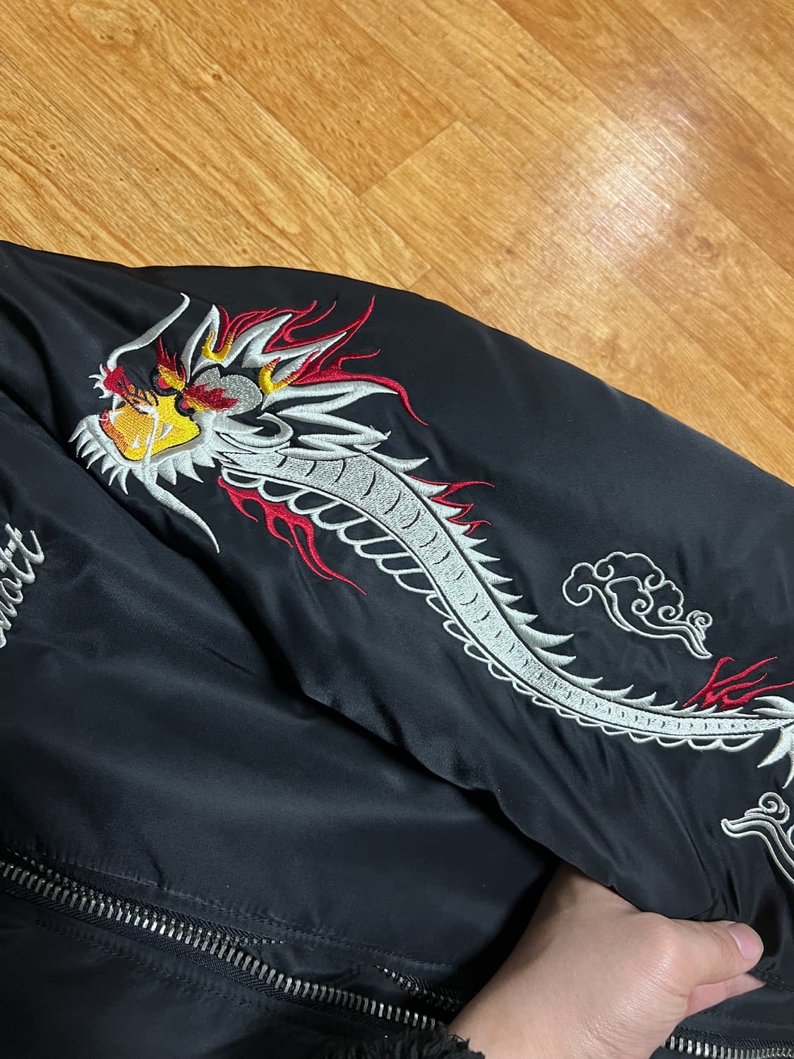 XL) Schott 앤더슨벨 콜라보 MA-1 상품이미지4