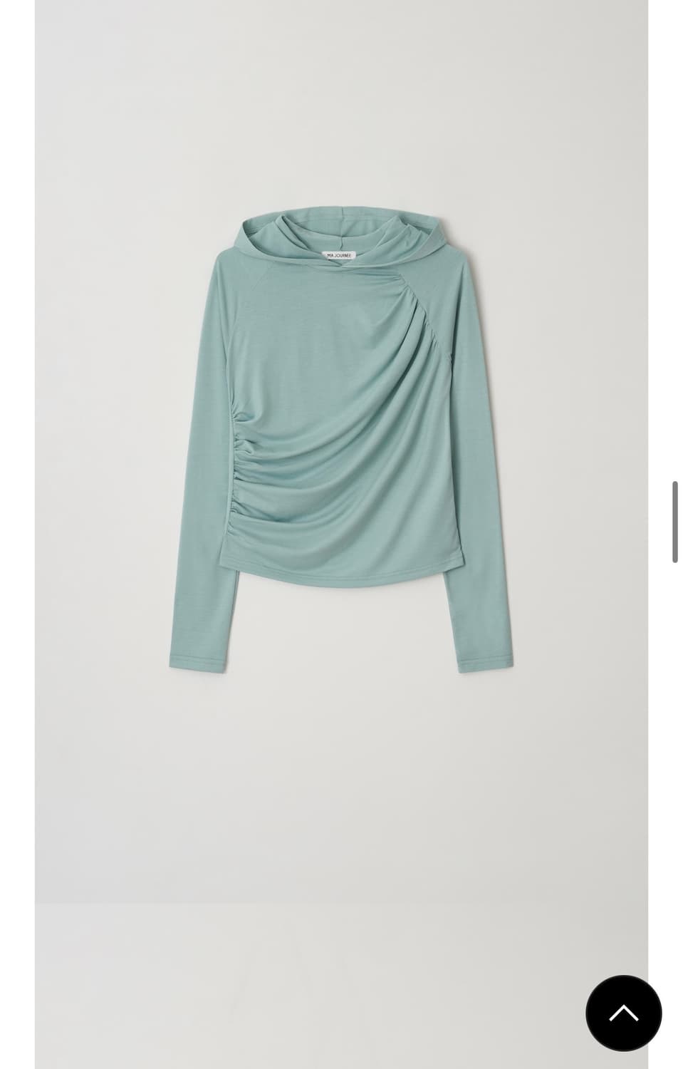 마조네 RAGLAN SHIRRING HOODIE_MINT 상품이미지2