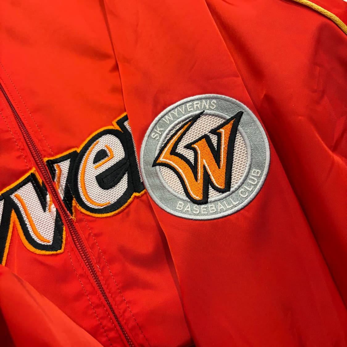 [100] SK 와이번스 야구 점퍼 레드 D53 상품이미지5