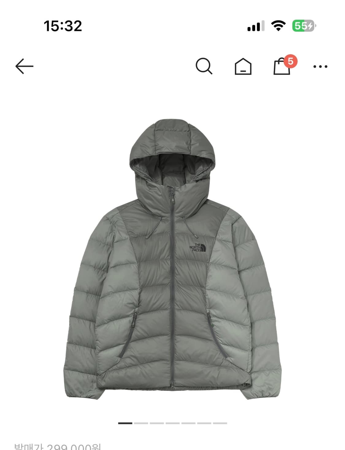 노스페이스 루타 다운 자켓 라이트카키 상품이미지1