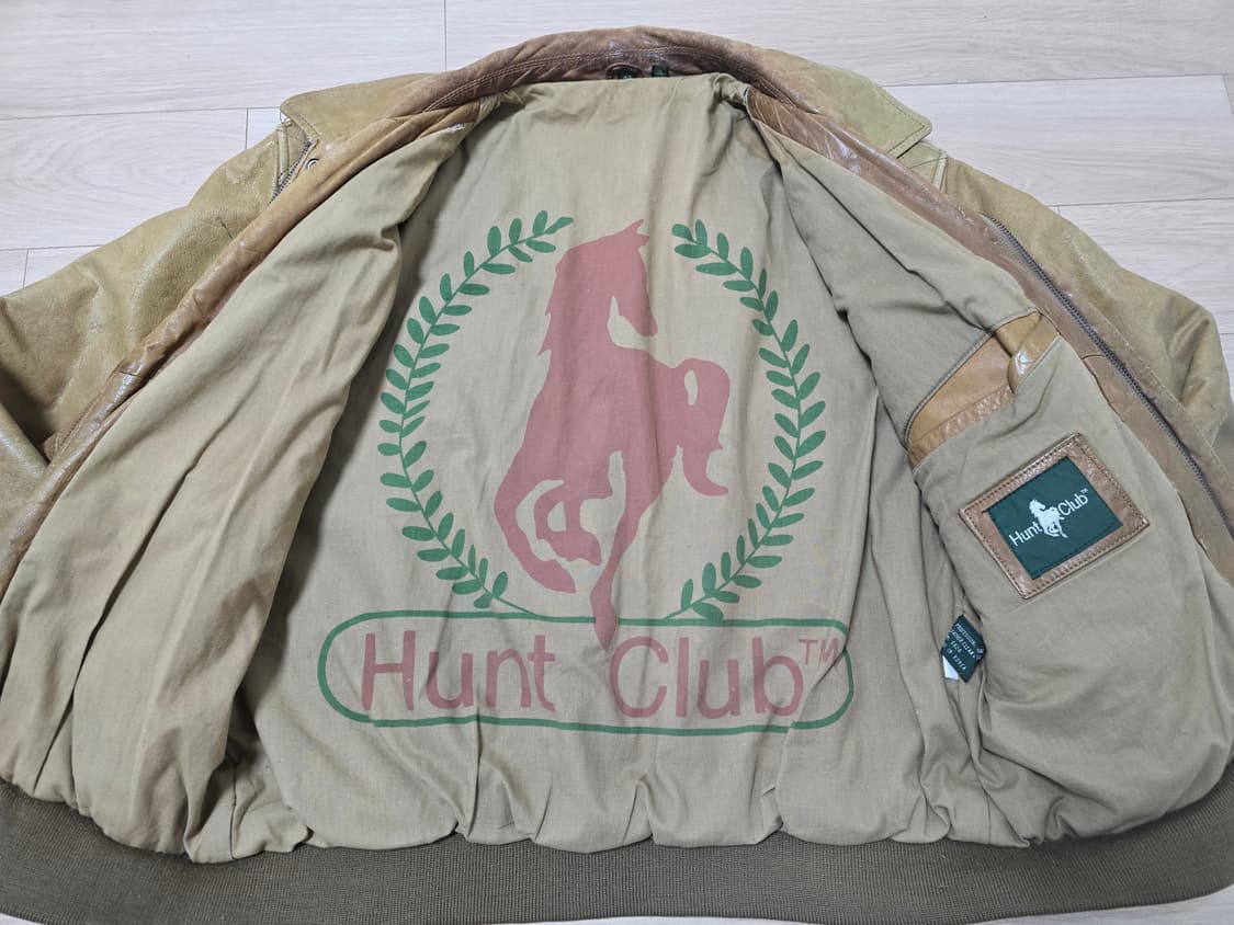 빈티지 스타일 가죽 봄버 자켓 L 42 상품이미지5