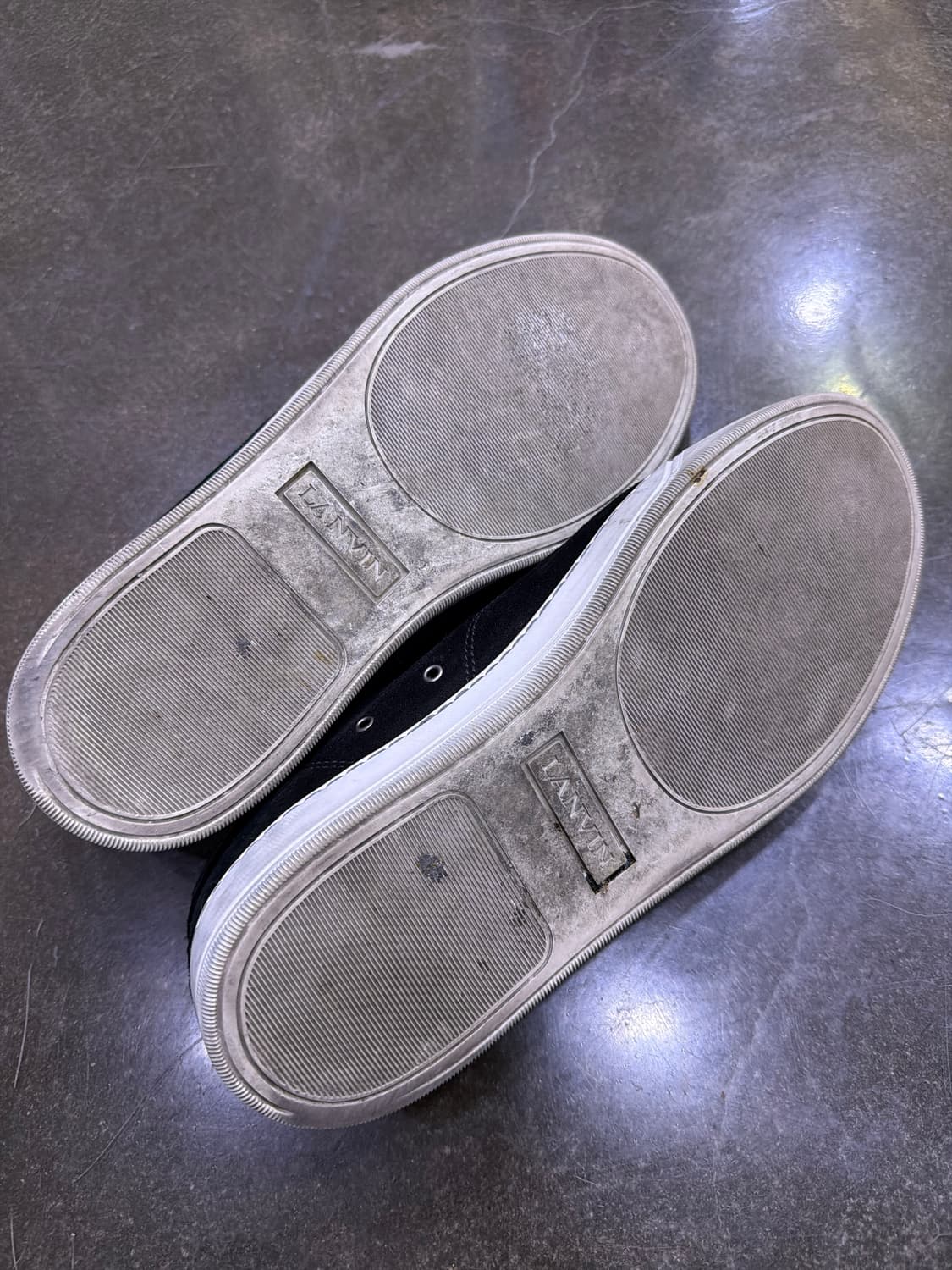 랑방 벨루어 스웨이드 스니커즈 블랙 8 사이즈 270 상품이미지8