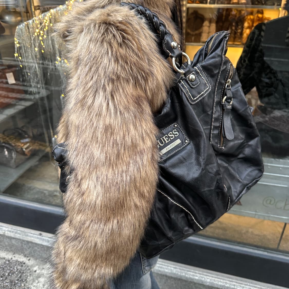 00s 빈티지 라지 게스 스티치 백 상품이미지9