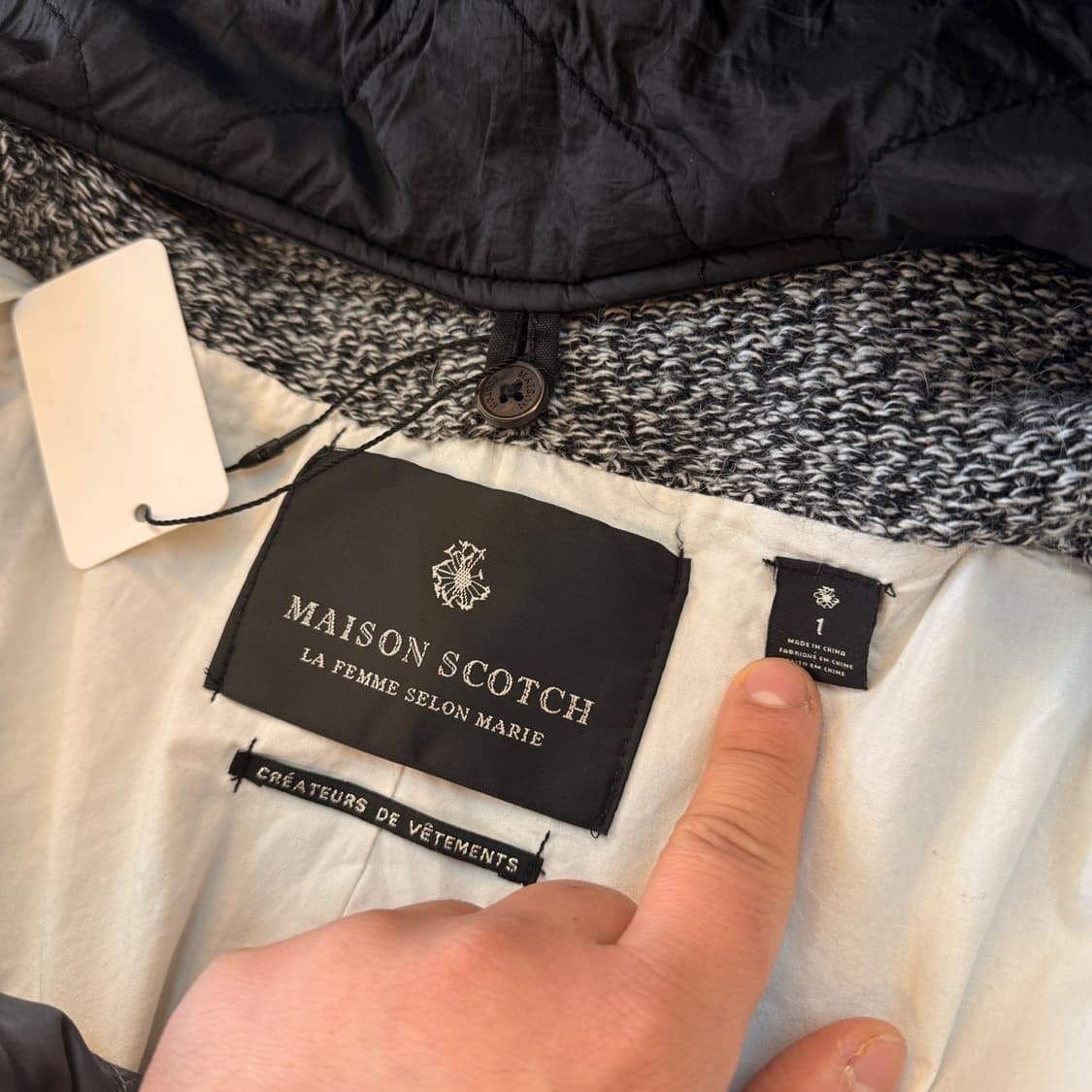 메종 스카치 BY 스카치앤소다 앙고라 혼방 탈부착 후드 코트 상품이미지7