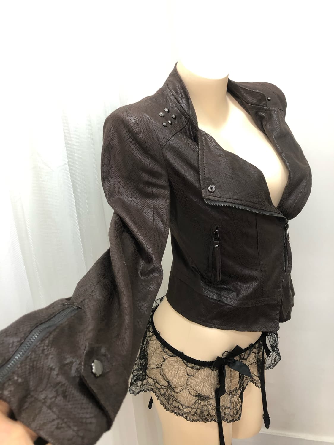 GGPX brown snakeskin leather jacket  상품이미지7