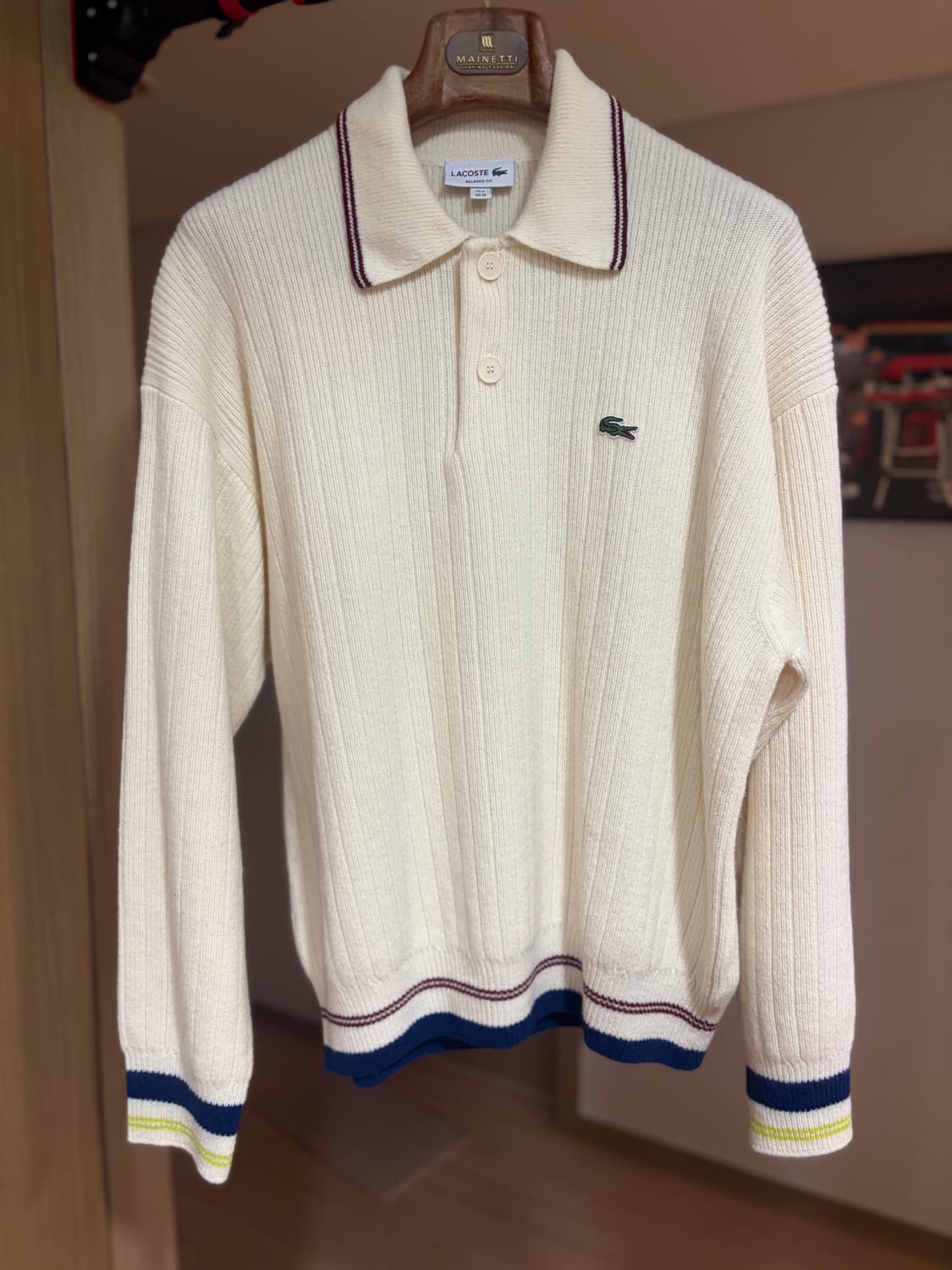 (4) 라코스테 울 스웨터 테니스 폴로 셔츠 상품이미지1