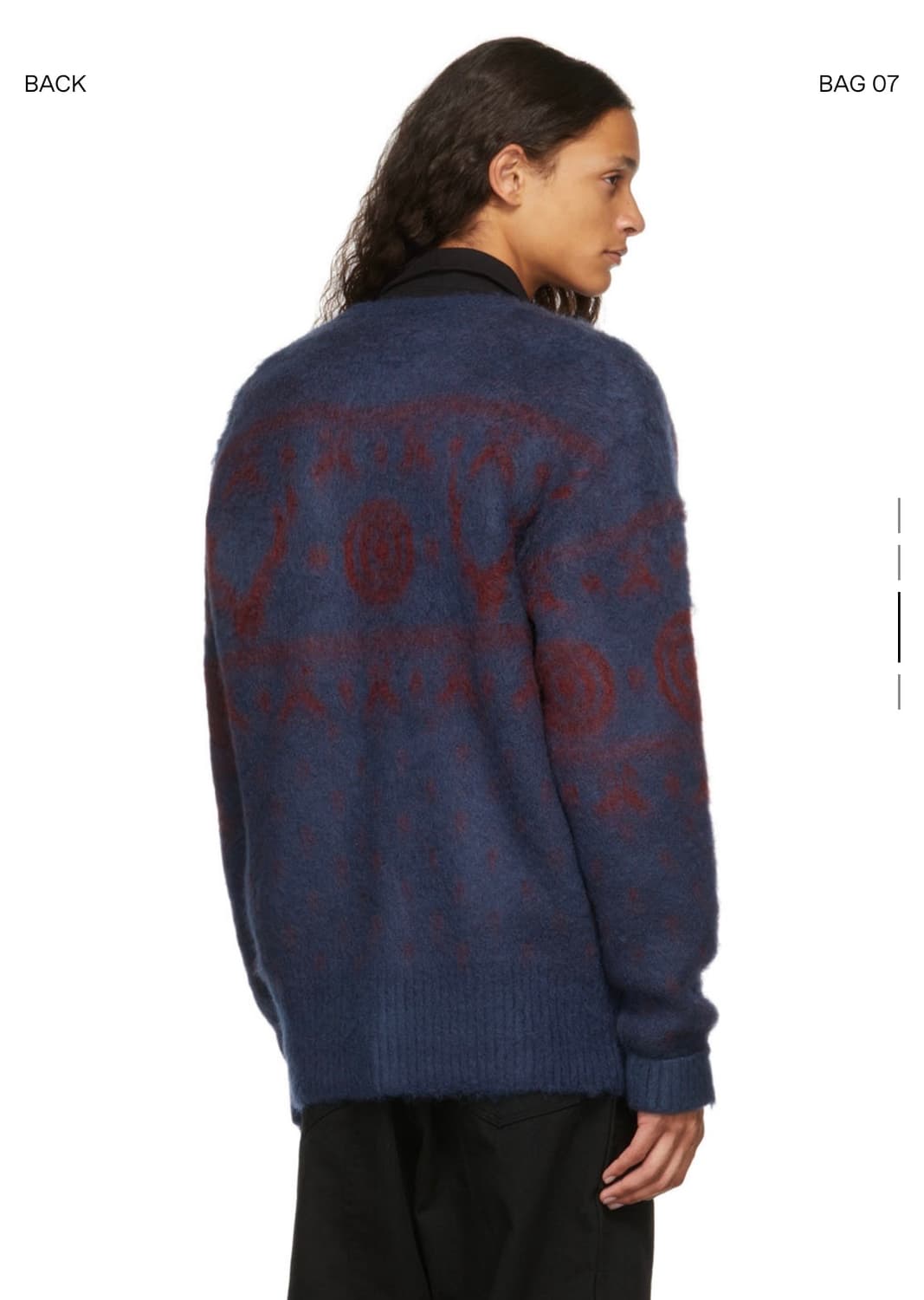 South2 West8  남이서팔 네이비 노르딕 패턴 가디건 XS 상품이미지4