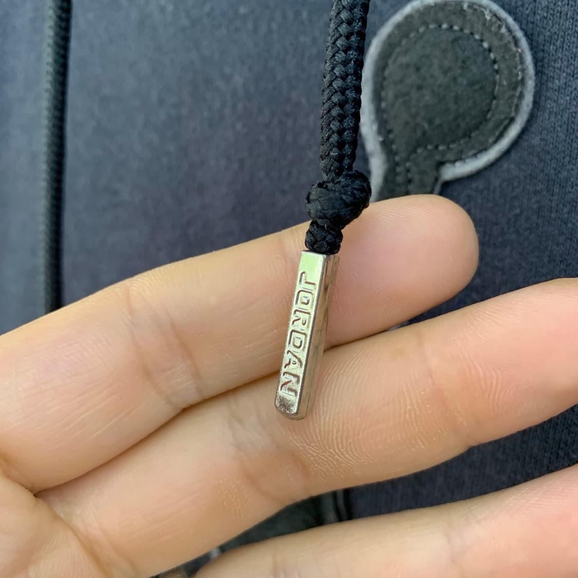 나이키 조던 점프맨 셔닐 로고 오버사이즈 블랙 후드티 상품이미지7