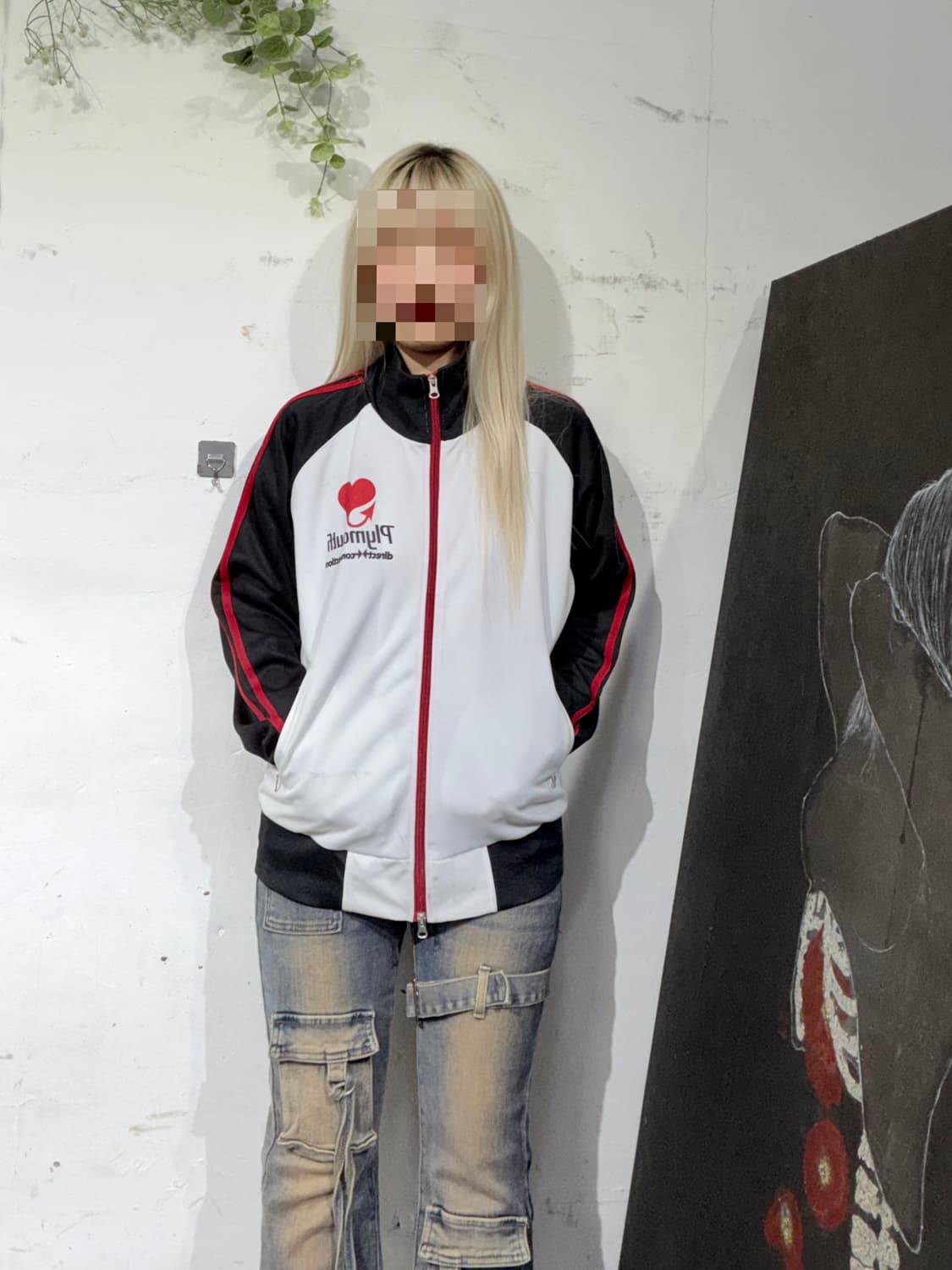 일본 빈티지 루니툰즈 프린팅 져지 트랙탑 M 상품이미지7