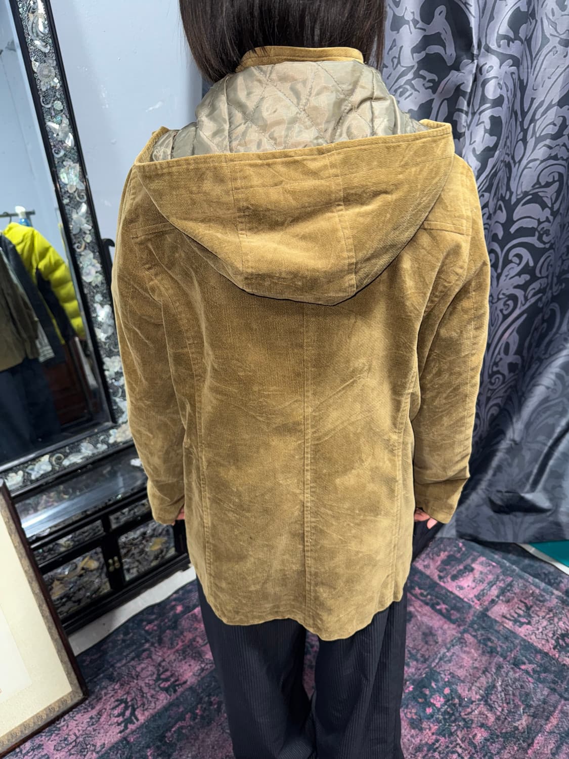 토글 버튼 포인트 벨벳 자켓 상품이미지6