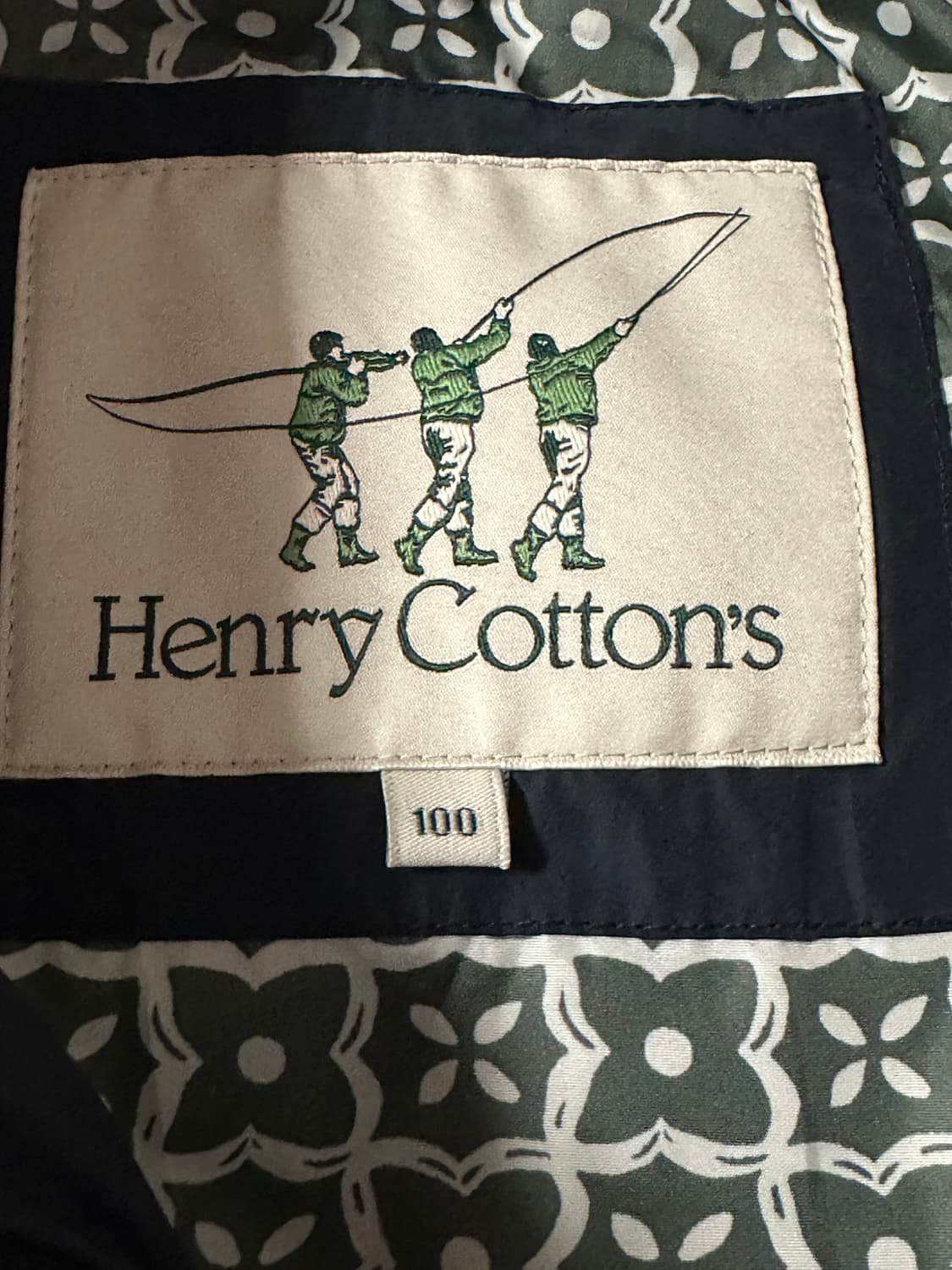 100) 헨리코튼 네이비 매트 패딩 자켓 상품이미지4