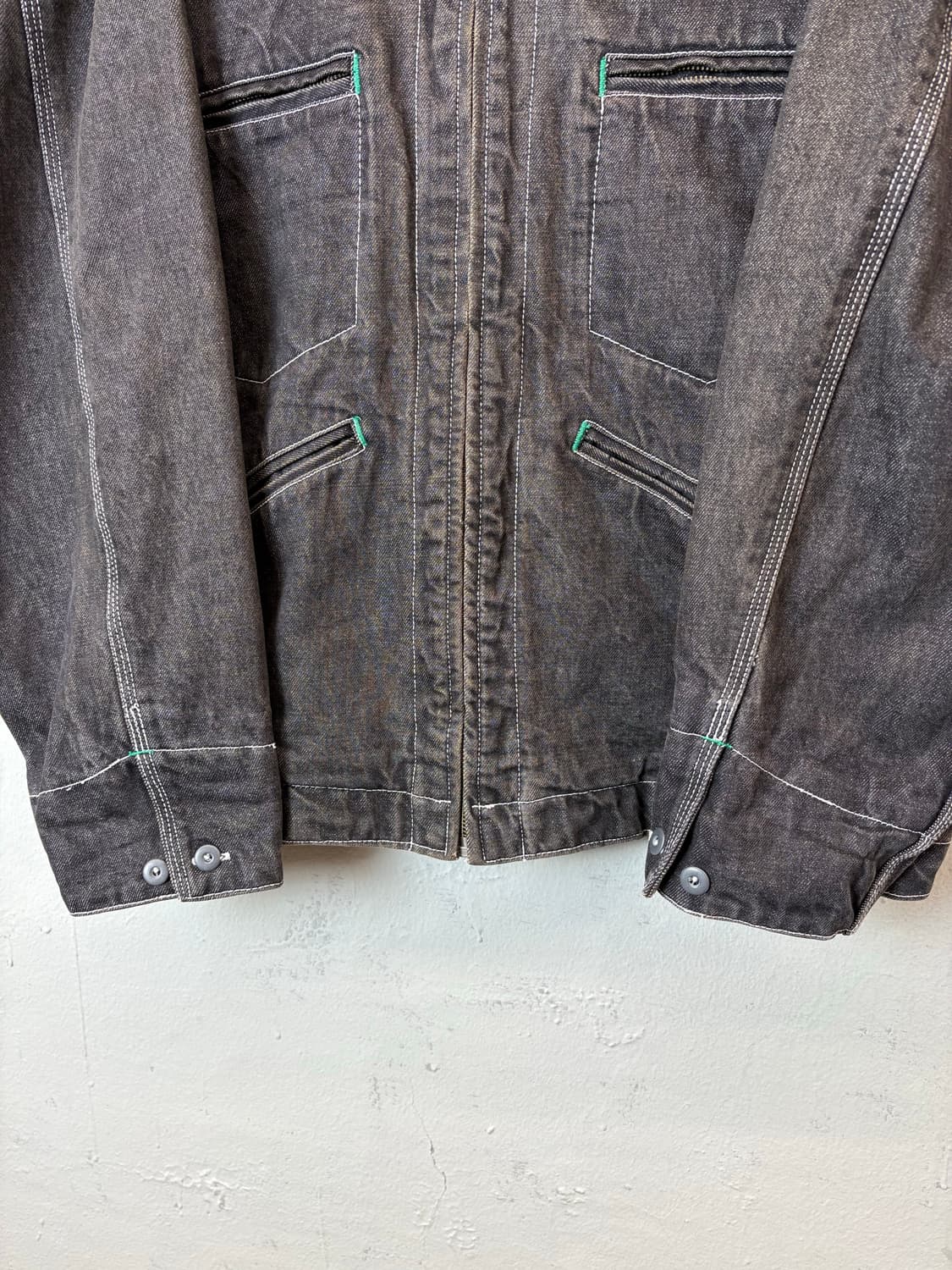 90s 빈티지 흑청 워크자켓 상품이미지4