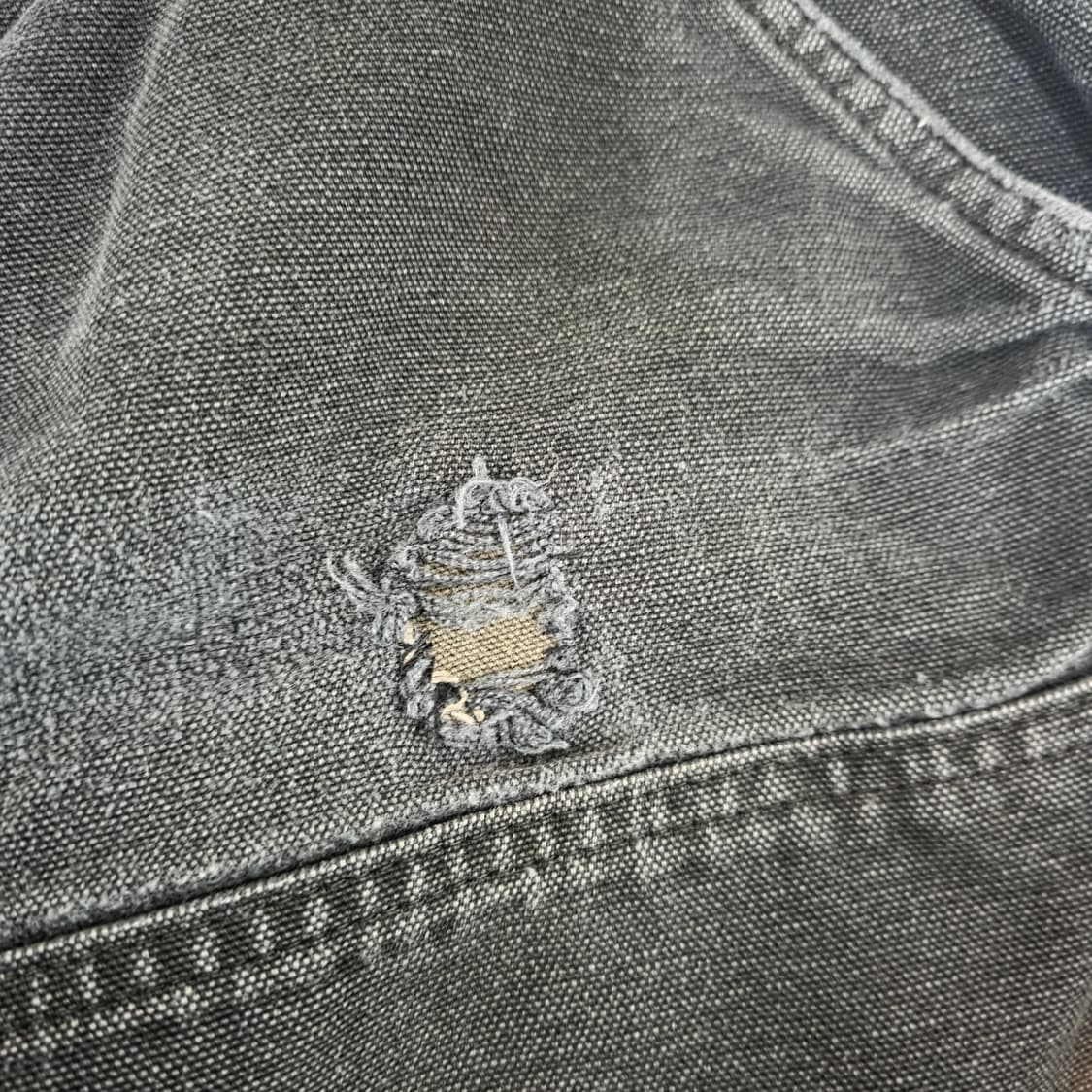 [42X30] 빈티지 칼하트 더블니 B01 BLK 워크팬츠 트래쉬 BK5 상품이미지5