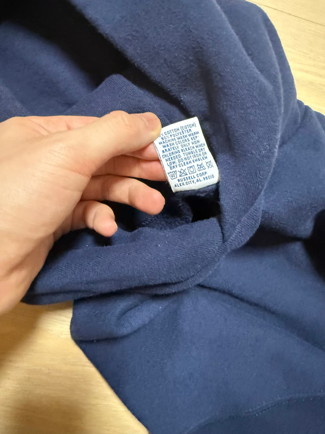 90s 러셀 후드티 네이비 M 상품이미지5
