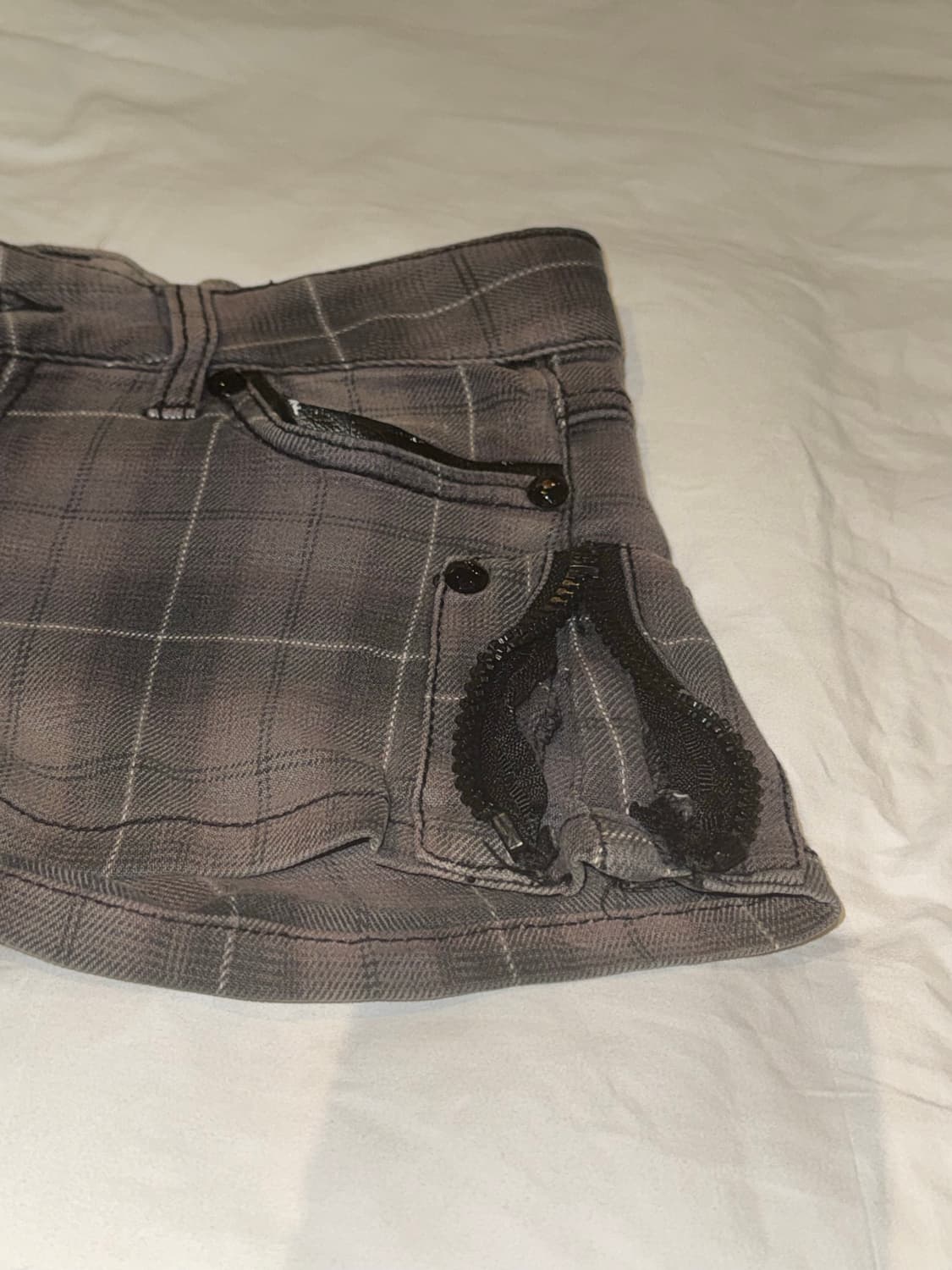 Vintage zipper hot pants xs 상품이미지5