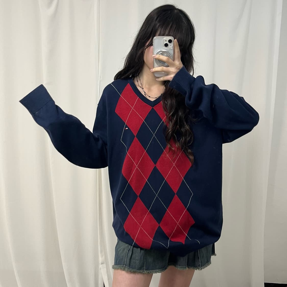 Tommy Hilfiger argyle knit 상품이미지2