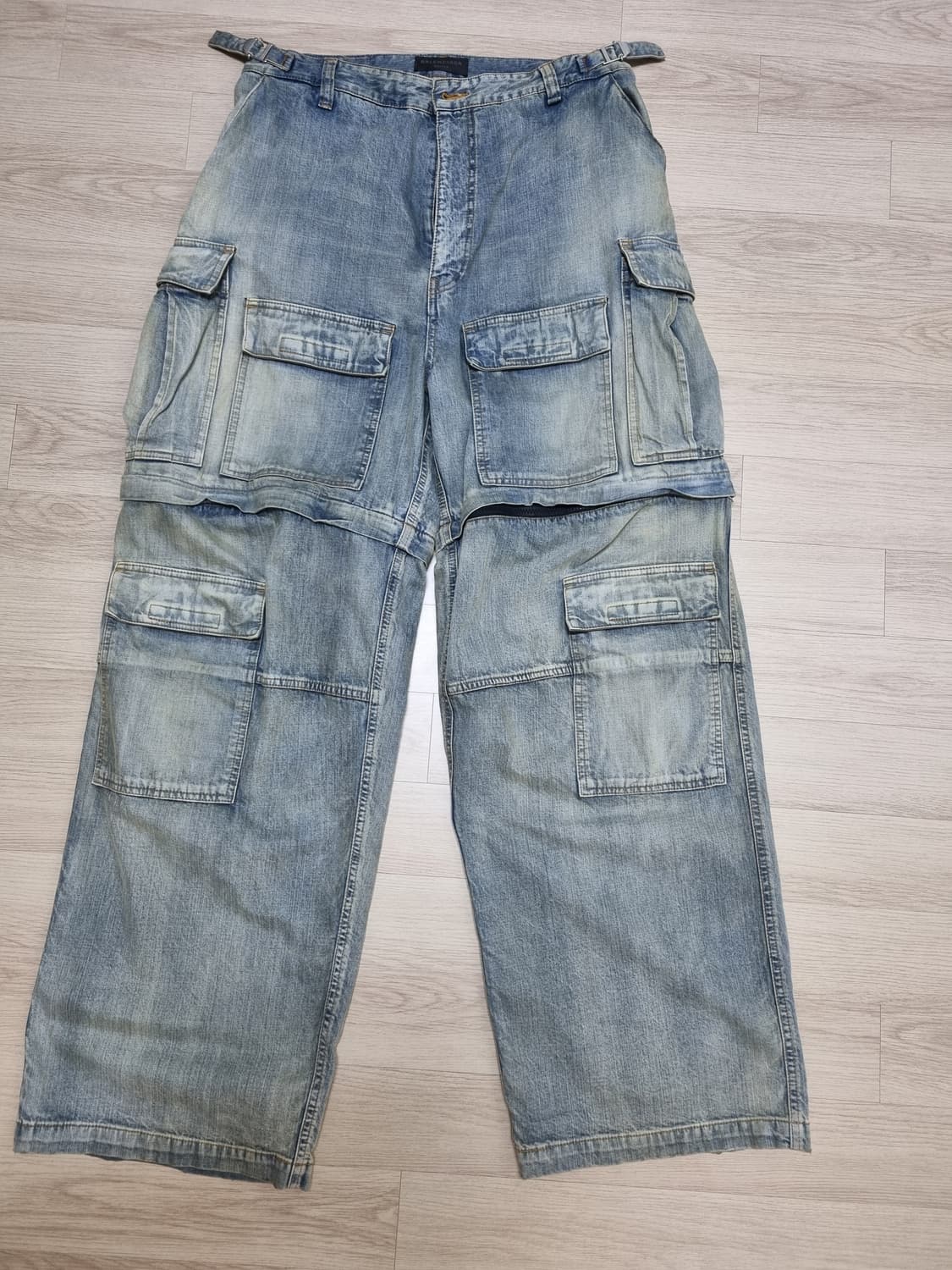 발렌시아가 재패니즈 컨버터블 데님 카고 연청 M 상품이미지2