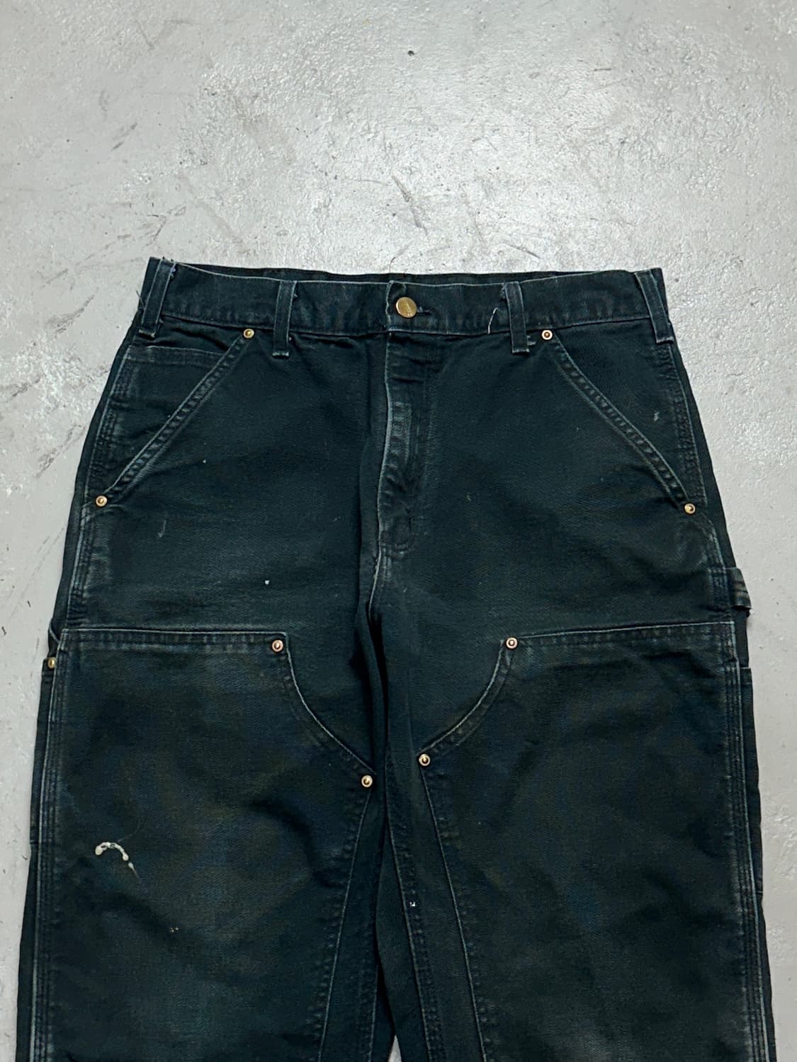 OG USA Made 칼하트 B01 더블니 블랙 칼하트 썩블니 워크팬츠 상품이미지5