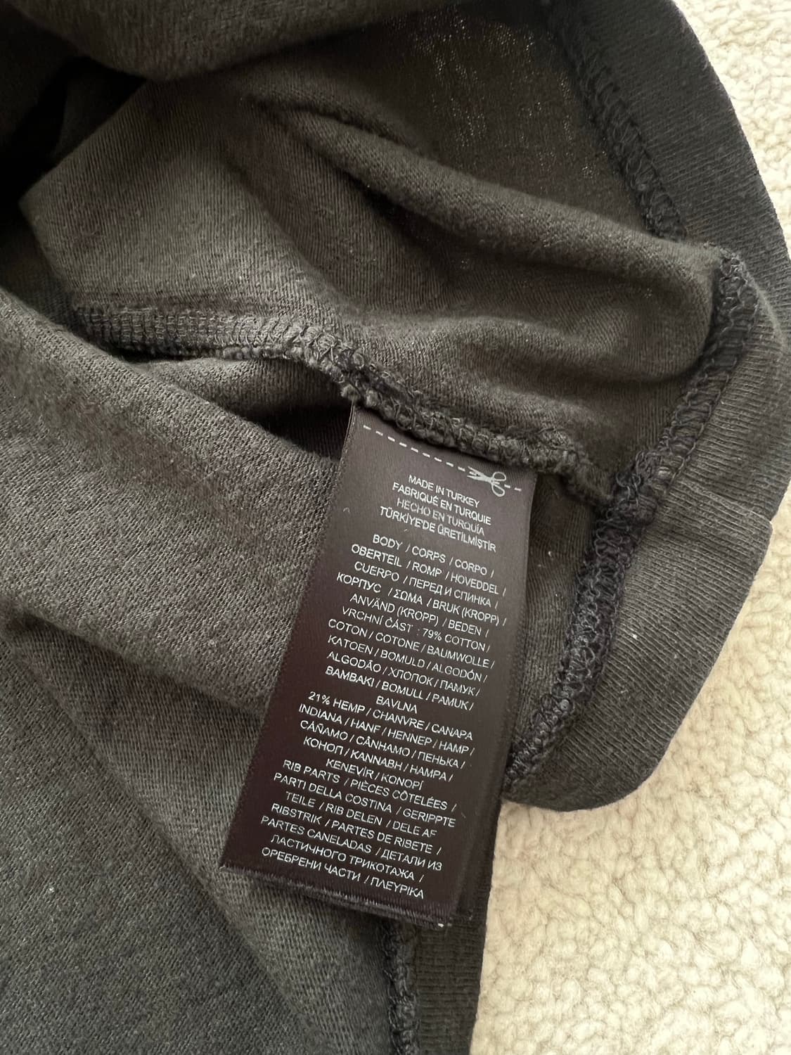 더블알엘 로고 코튼 햄튼 저지 티셔츠 상품이미지5