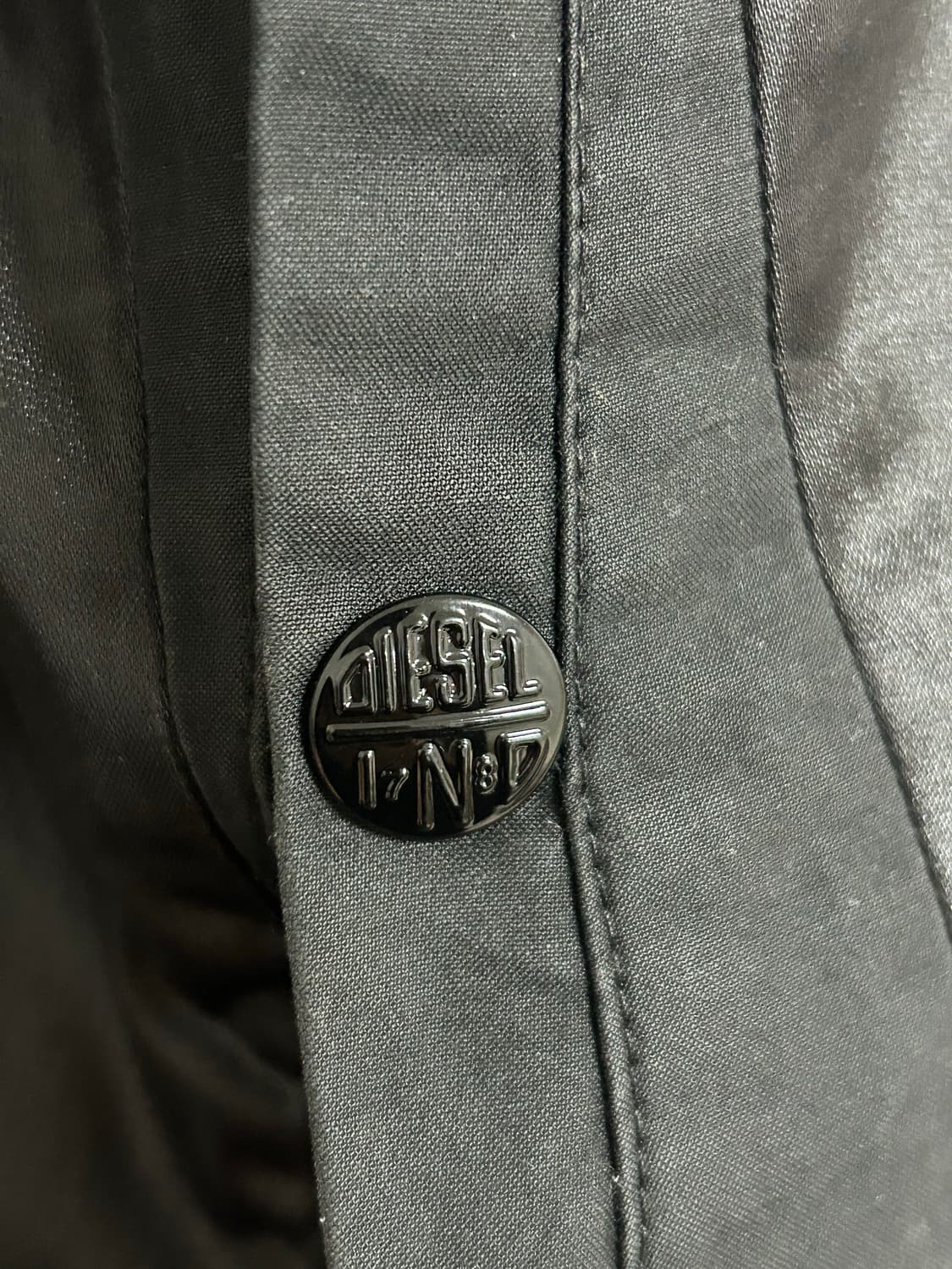 Disel 블랙 스타디움 코치 자켓 락시크 상품이미지3